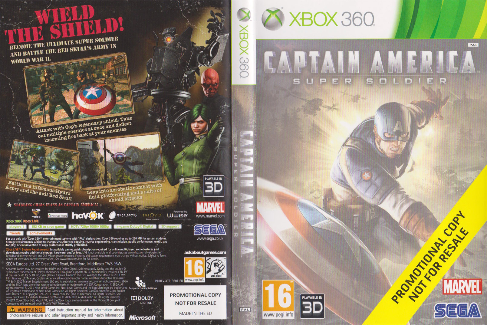  Captain America: Super Soldier - Xbox 360 : Video Games